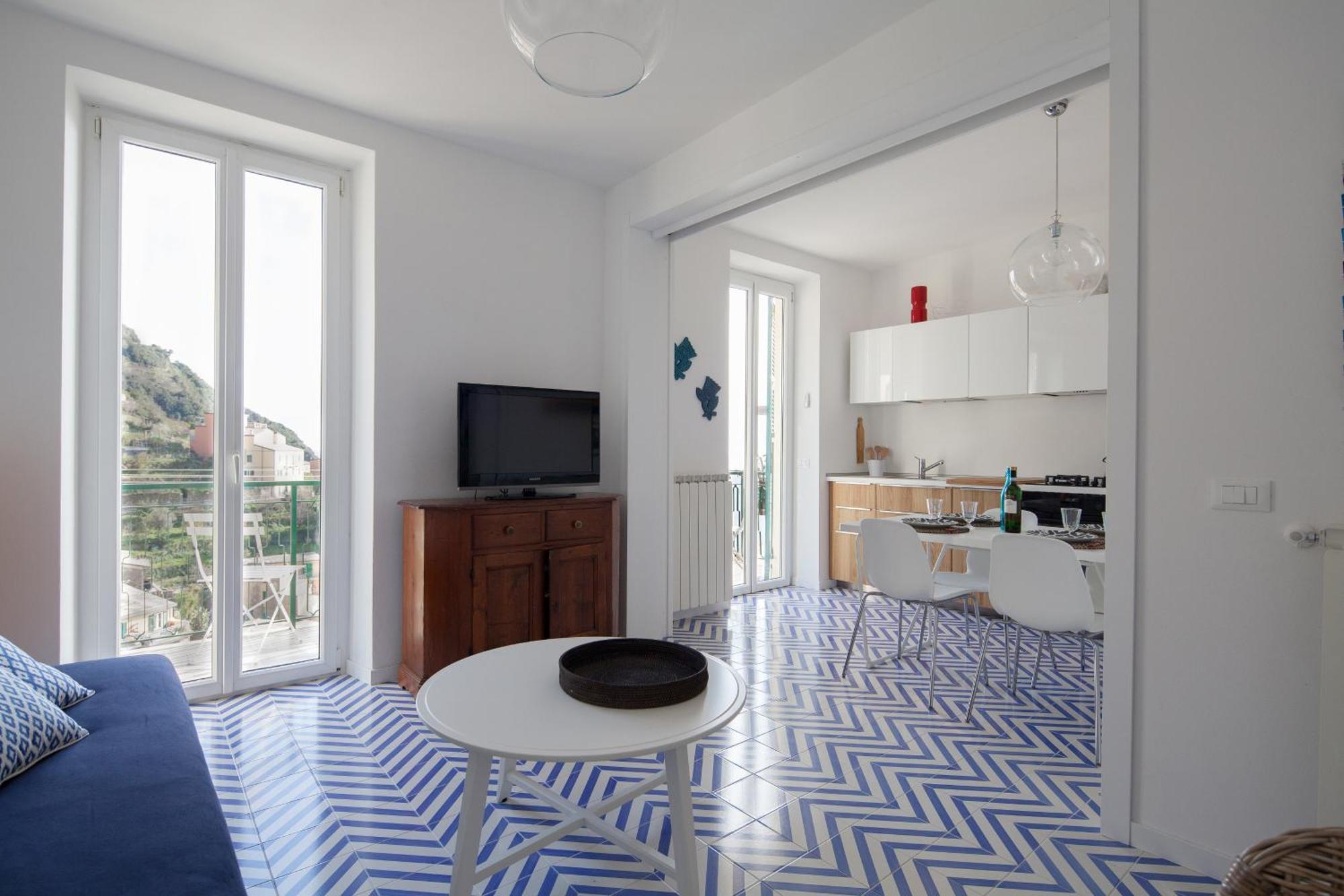 San Giovanni Apt, Seaview Terrace, 2 Aircondo Bdr, Easy From Train Or Private Parking Riomaggiore Kültér fotó