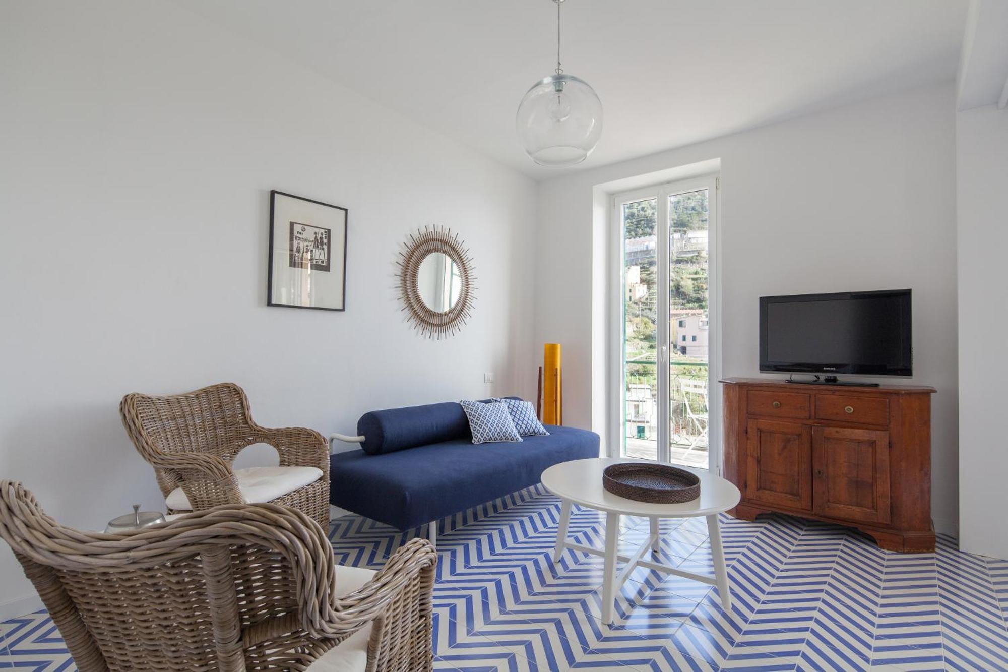 San Giovanni Apt, Seaview Terrace, 2 Aircondo Bdr, Easy From Train Or Private Parking Riomaggiore Kültér fotó